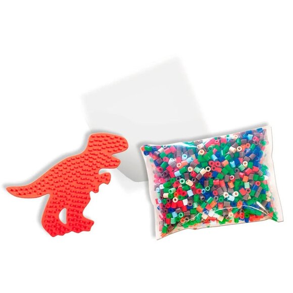 New in Box SES Creative Iron on Beads Set-Dinosaurs T-Rex1200 Pcs For Age 5+ - Picture 6 of 15